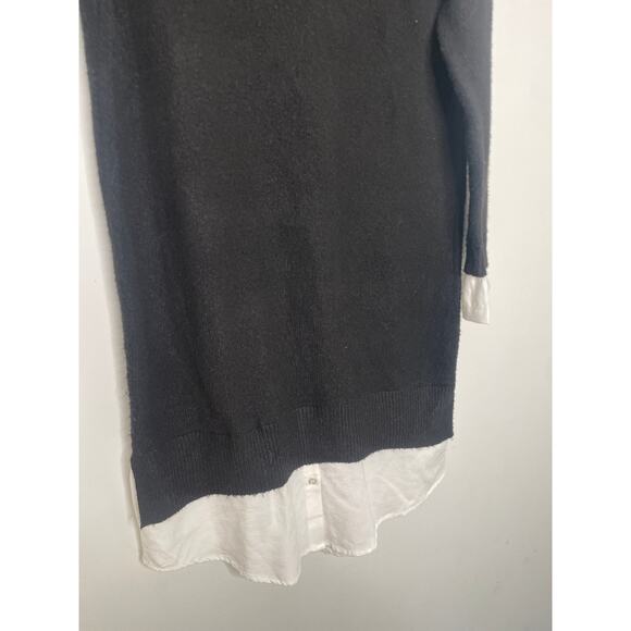 Time and Tru Black Layered Long Sleeve Sweater Dress XS - Picture 6 of 9